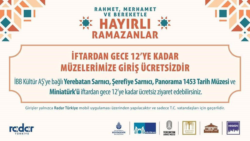 Ramazan Boyunca Müzeler Ücretsiz