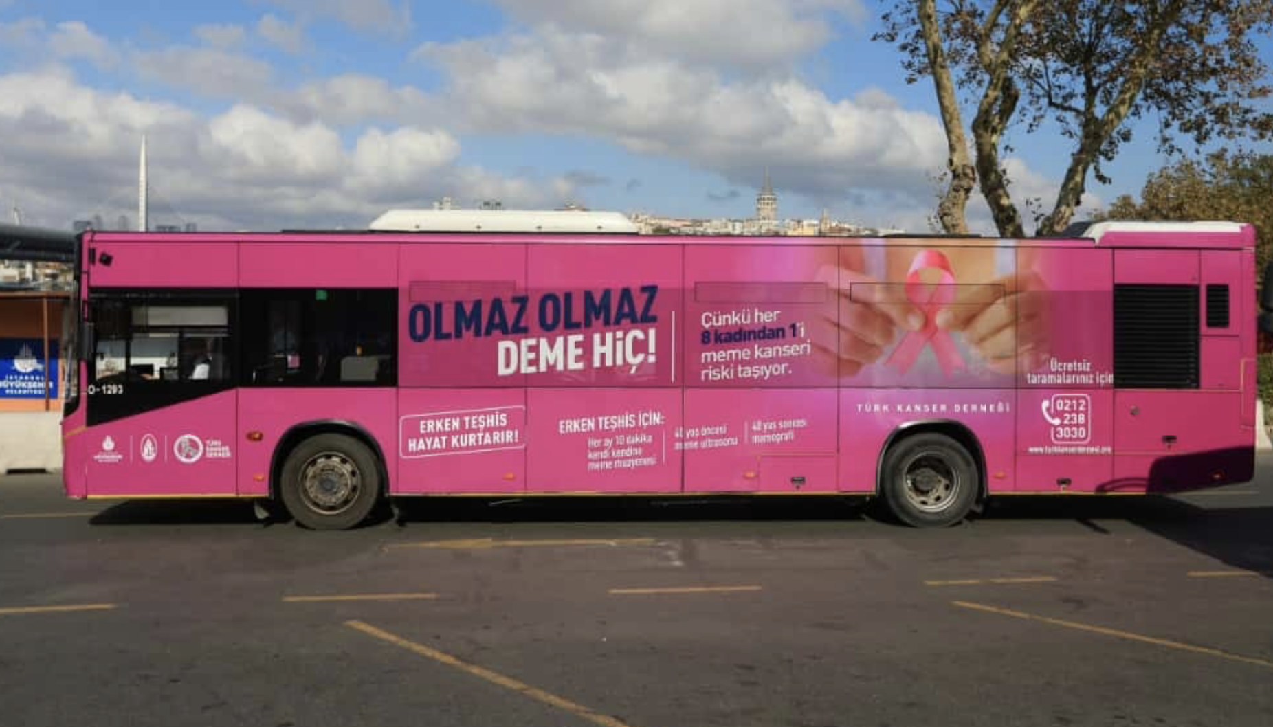 İETT'den Meme Kanseri Farkındalık Otobüsü