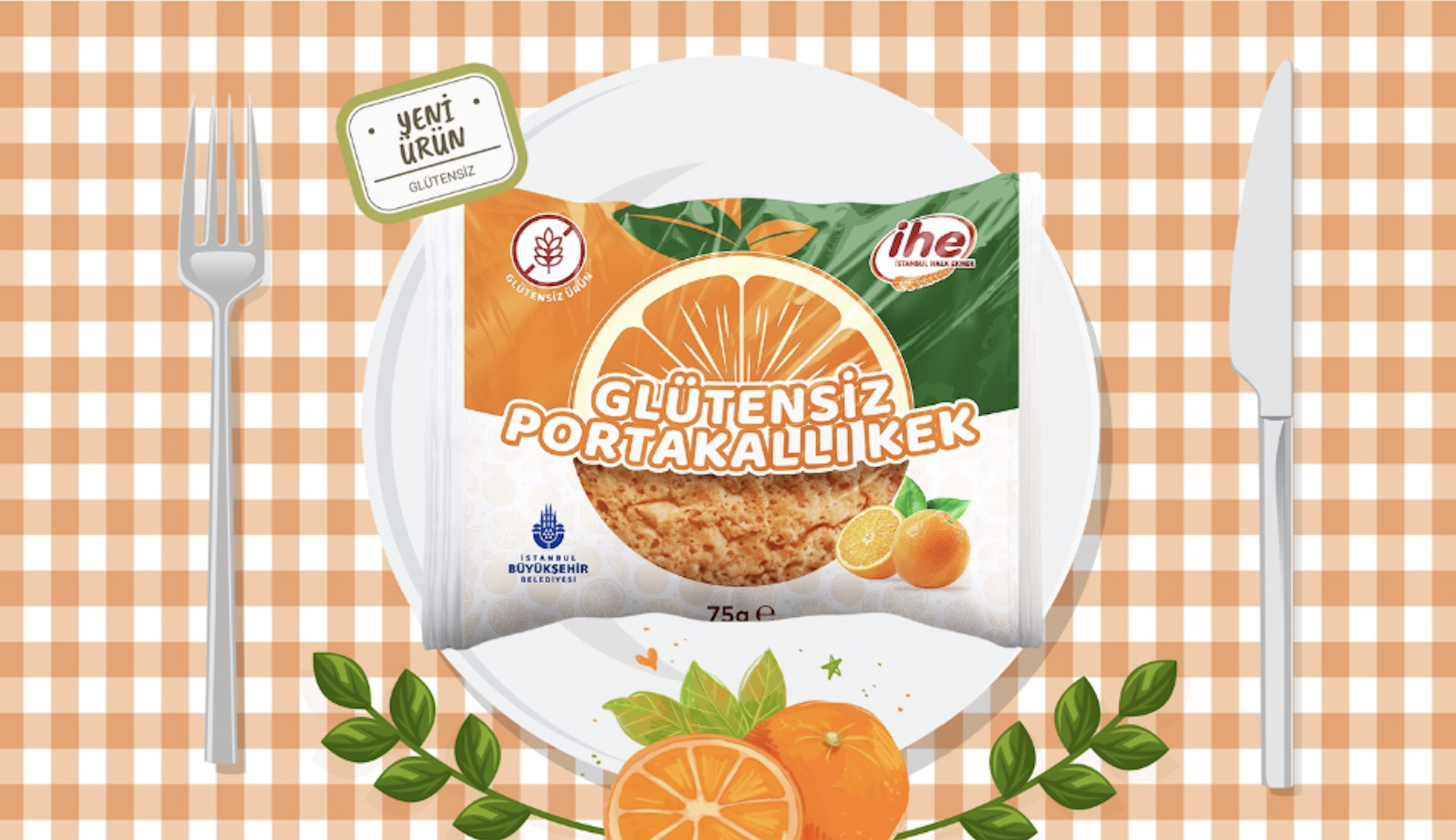 İstanbul Halk Ekmek’ten Glütensiz Lezzet: Portakallı Kek