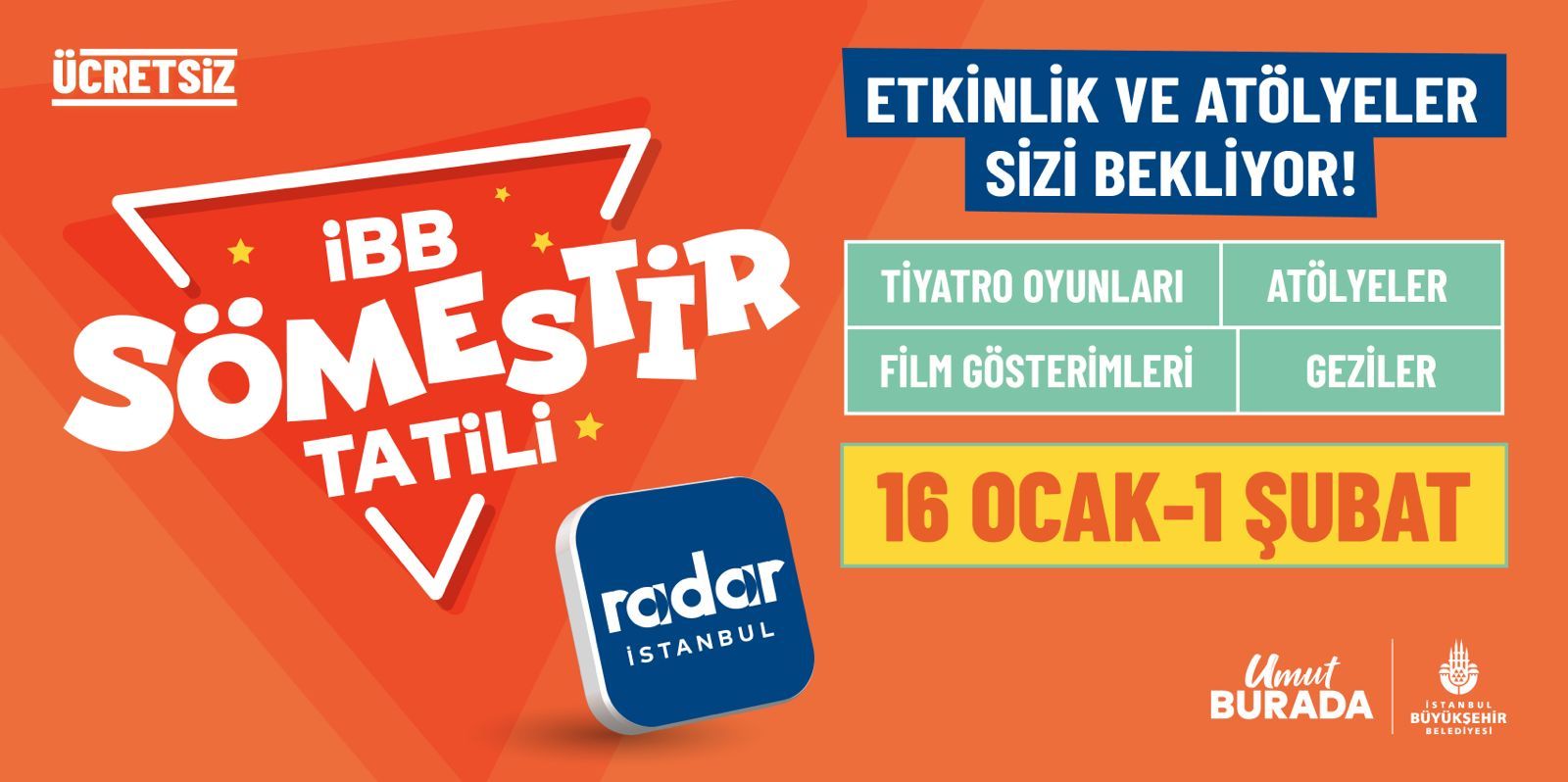 Etkinlik ve Atölyeler Sizi Bekliyor!