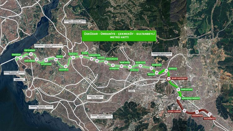 Üsküdar–Sultanbeyli Arası 50 Dakikaya Düşüyor