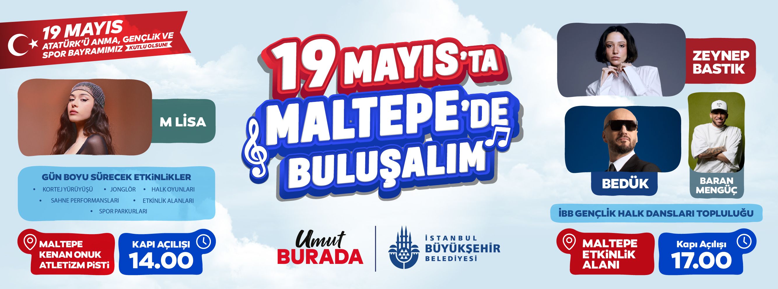 19 Mayıs'ta Maltepe'deyiz!