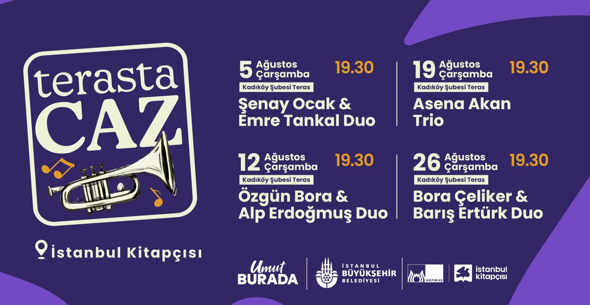 “Terasta Caz” Konserleri Devam Ediyor